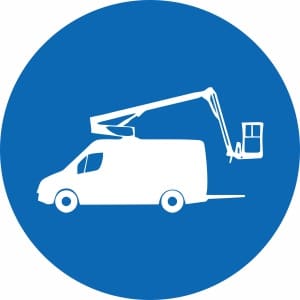 Furgone con cestello